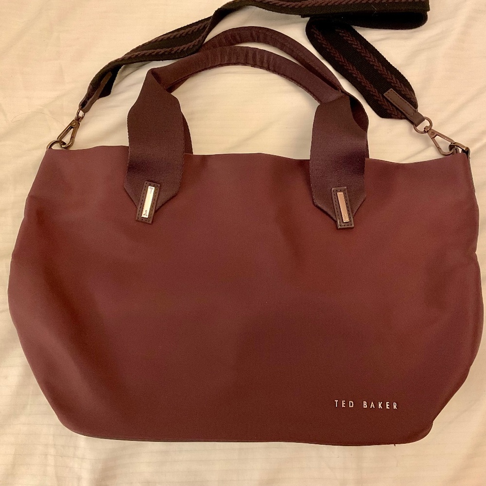 Ted Baker Maroon Nylon Bag